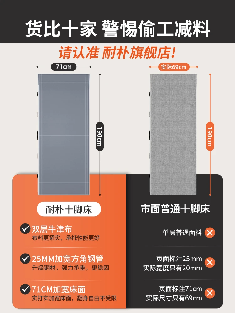 

Office lunch break artifact nap lounge chair single folding bed simple hospital escort portable camp bed