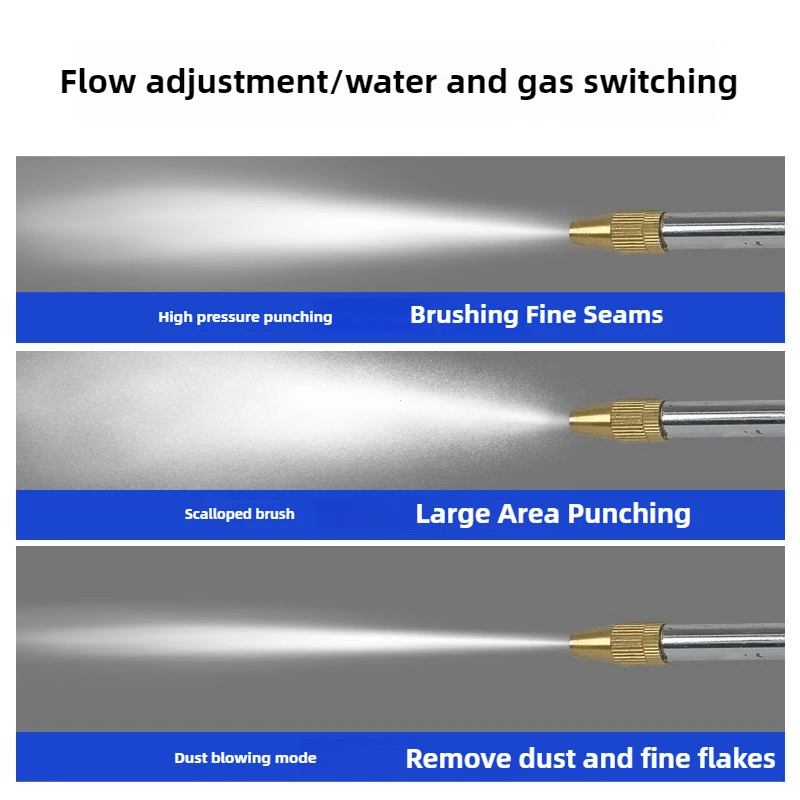 Pneumatic High-pressure Cleaning Gun Spray Gun Car Wash Engine Oil Oil Water Air Dual Adjustable Air Pump Air Compressor 4