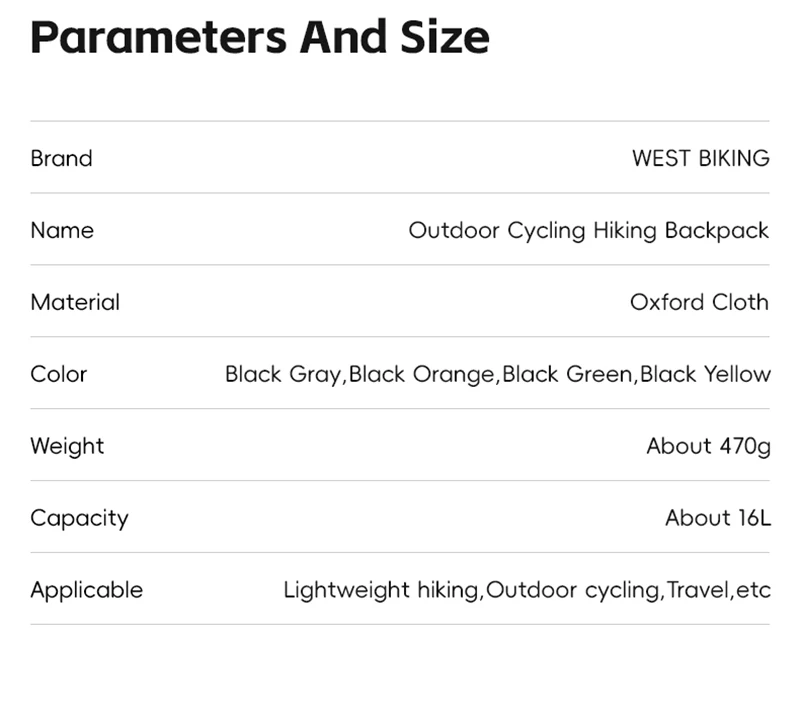 WEST BIKING 16L Hydrations-Rucksack mit 2L BPA-freiem TPU-Wasserbehälter für Laufen, Wandern, Outdoor-Sport, Fahrradzubehör – Detail 3
