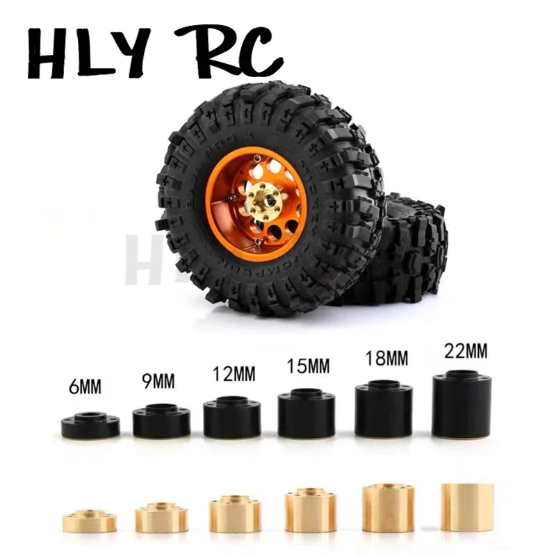 

Brass Weights 12mm Wheel Hex Hub Widen Adapter for 1/10 RC Crawler 1.9 2.2Inch Wheels Rim Axial SCX10 TRX4 Counterweight