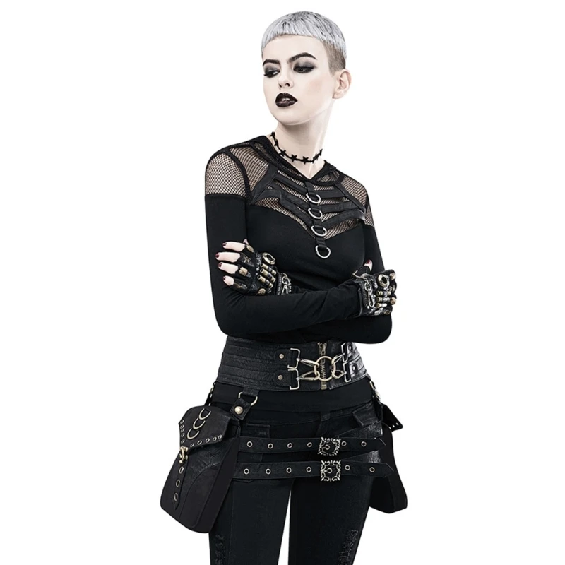 Convenient Waist Pack Gothic Fanny PouchesBelt Bag for Easy Access to Belongings