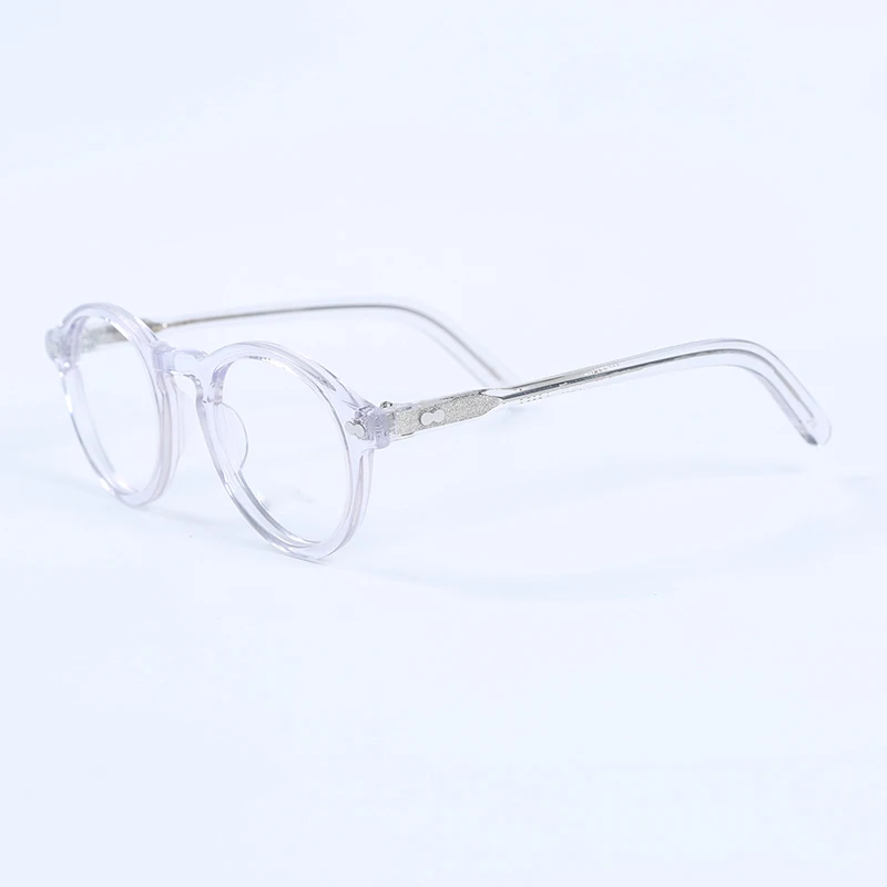 Herren Brillengestell Stil Brille Transparente Linse Johnny Depp Markendesigner Computer Männlich Vintage – Detail 9