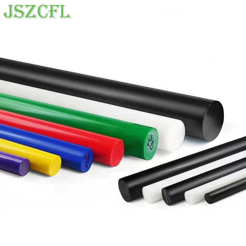 POM Colorful Nylon Rod Polyoxymethylene Stick Hard Plastic Bar Diameter 3-50mm 2PC