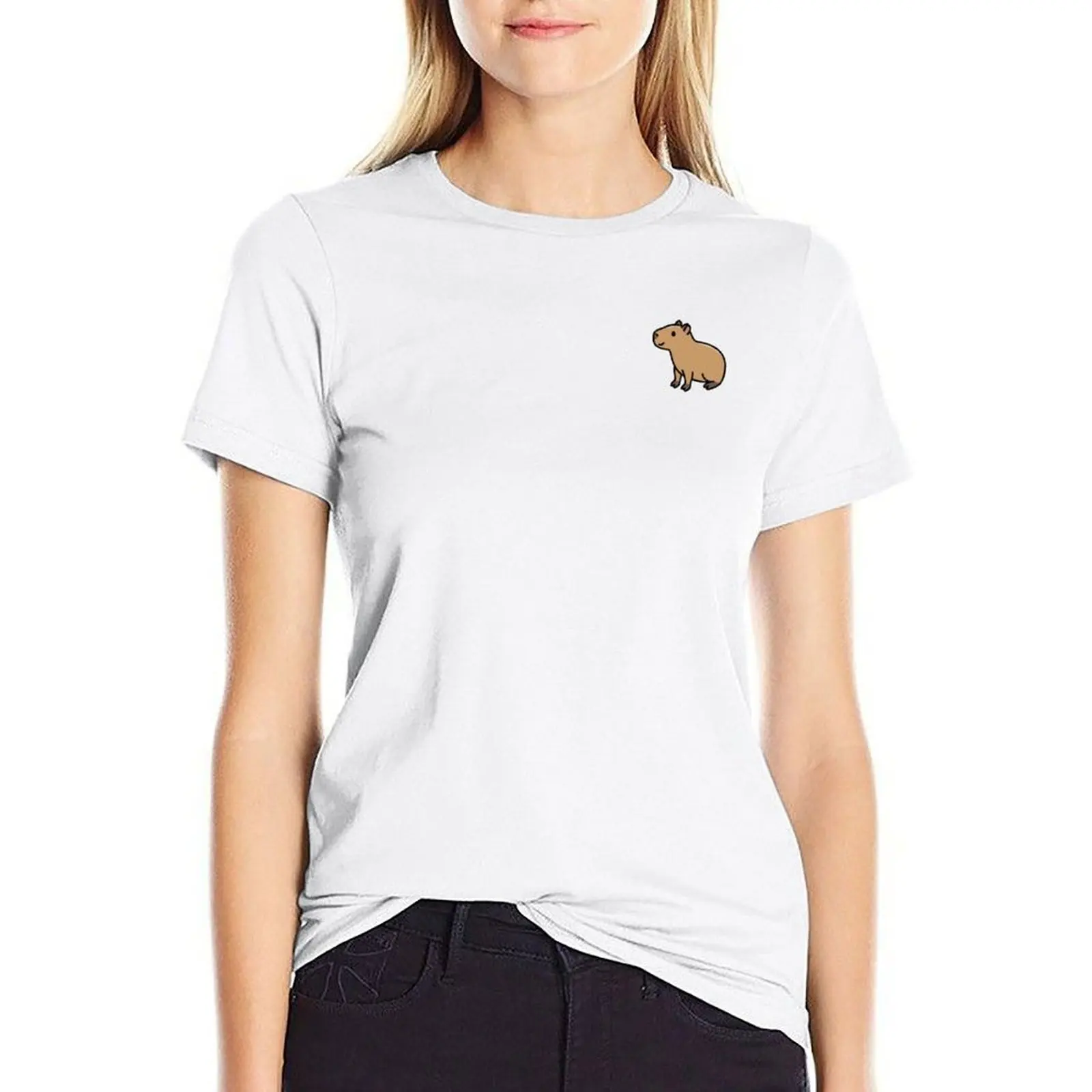 

Capybara T-Shirt t-shirt dress for Women sexy Women tops Women's tee shirt
