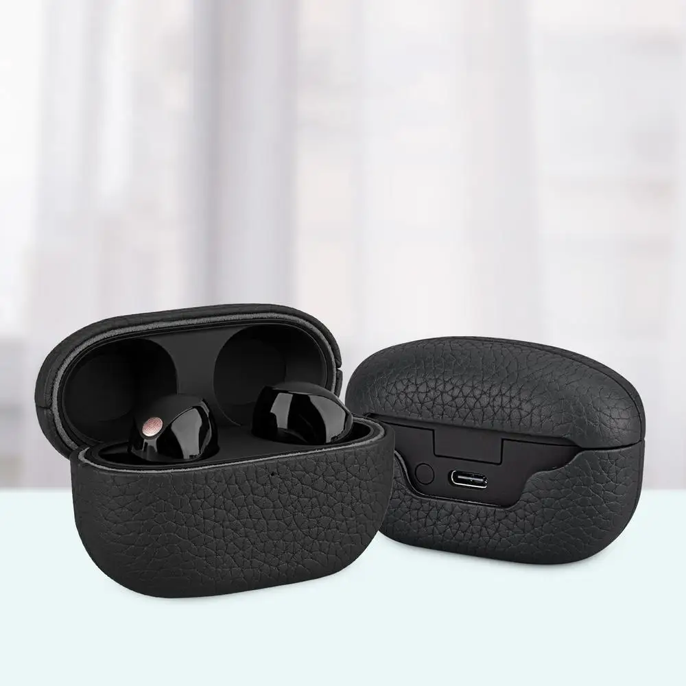 Dustproof Couro Earbuds Caso Protetor, luva Skin
