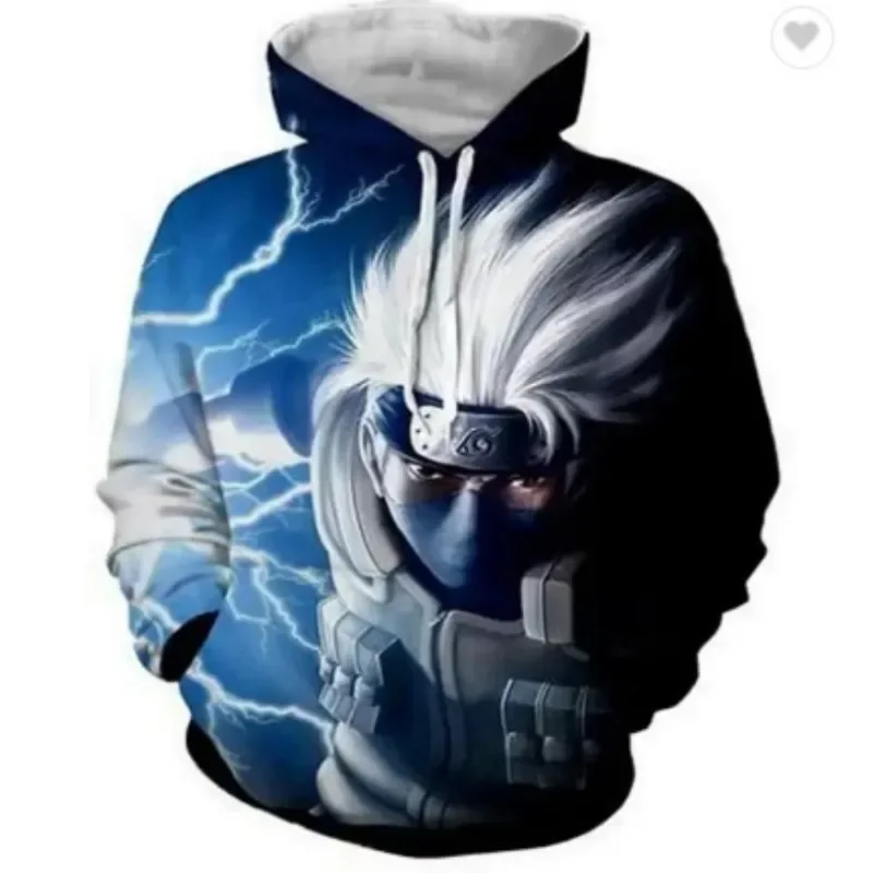 

2024 New 3d Digital Printing Hooded Sweater Naruto Fashion Comfortable Sweater Men and Women Adult Children Size