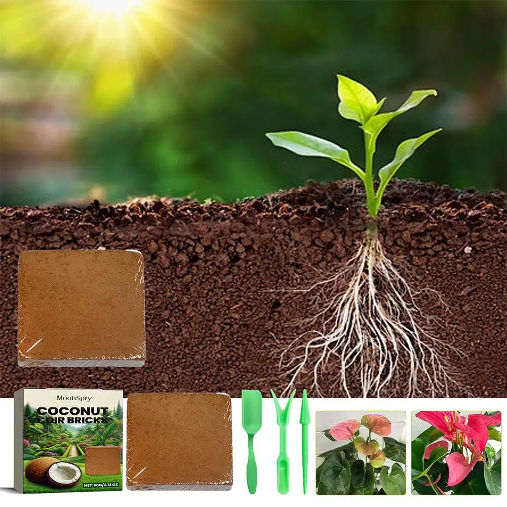 Organic Coconut Fiber Brick for Indoor Outdoor Gardening