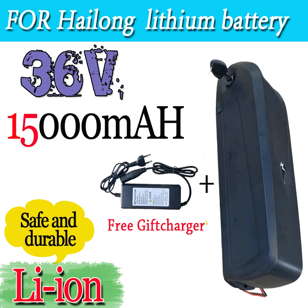 

Electric Bicycle Hailong Battery 36V 15000mAh 30A BMS For 350W 500W 750W 1000W Motor BBS02 BBS03 BBSHD Electric Bicycle