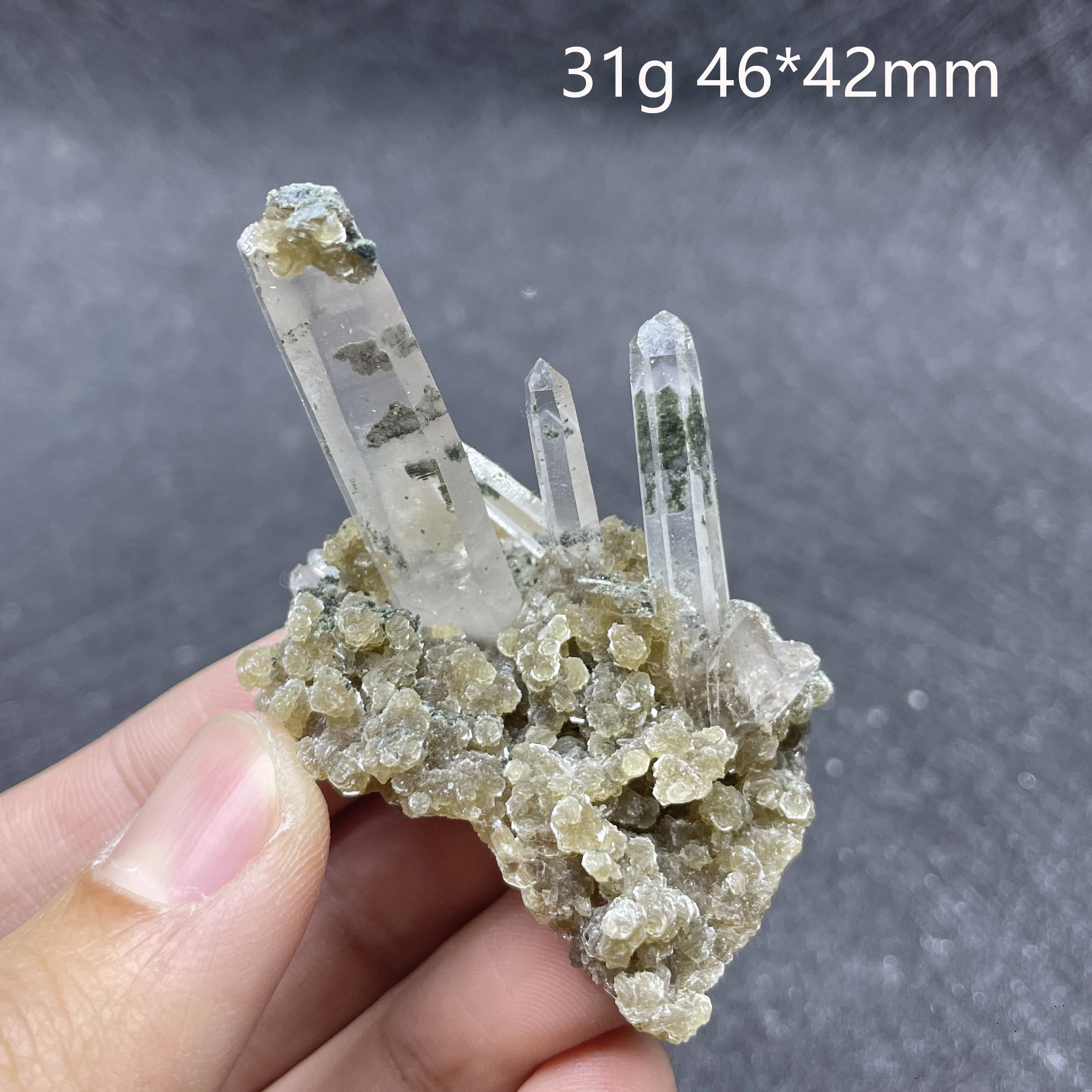 Natural Raw Stone Yaogang Xian Fluorite Crystal Cluster Mineral Specimen Quartz Rock Home Decoration Gift Healing 2