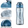 Portable Sport Tea Coffee Cup Plastic Water Bottle With Straw for Drinking Kitchen Tools Kids Water Bottle for School 6