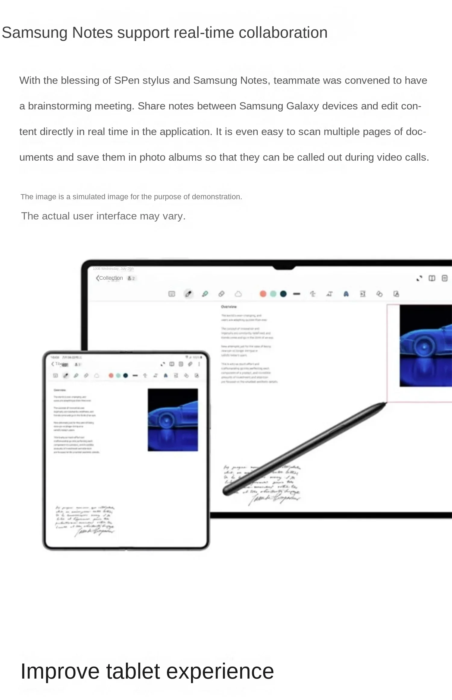 Advanced Non-Bluetooth S Pen Stylus for Samsung Galaxy Tab S9 Series