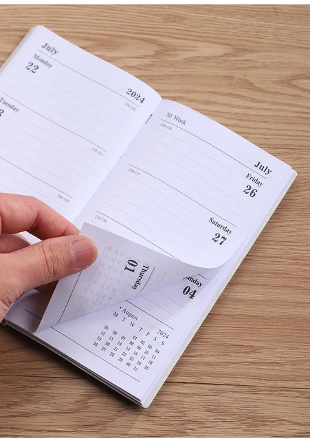 Agenda per Notebook 2024 Planner Cuadernos To Do List diario pianificatore  mensile 2024 Libretas accessori per ufficio diario Notebook - AliExpress
