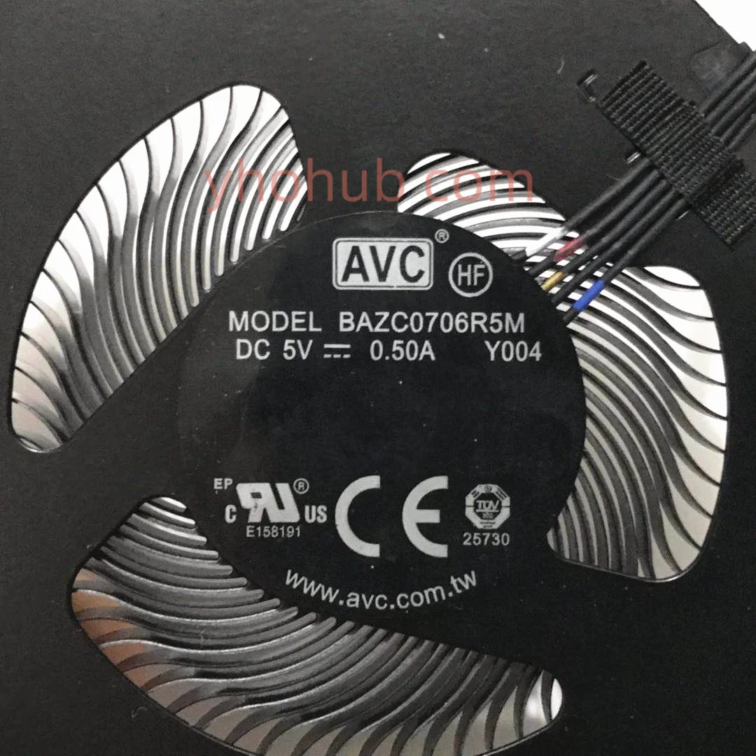 Ventilador de Refrigeração para Servidor Avc Bazc0706r5m Y004 01lw143 dc 5v 0.5a Fios - Imagem 3
