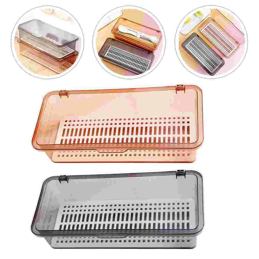 

2pcs kitchen chopstick holder fork storage container flatware draining case desktop cutlery holder spoon chopsticks basket pens