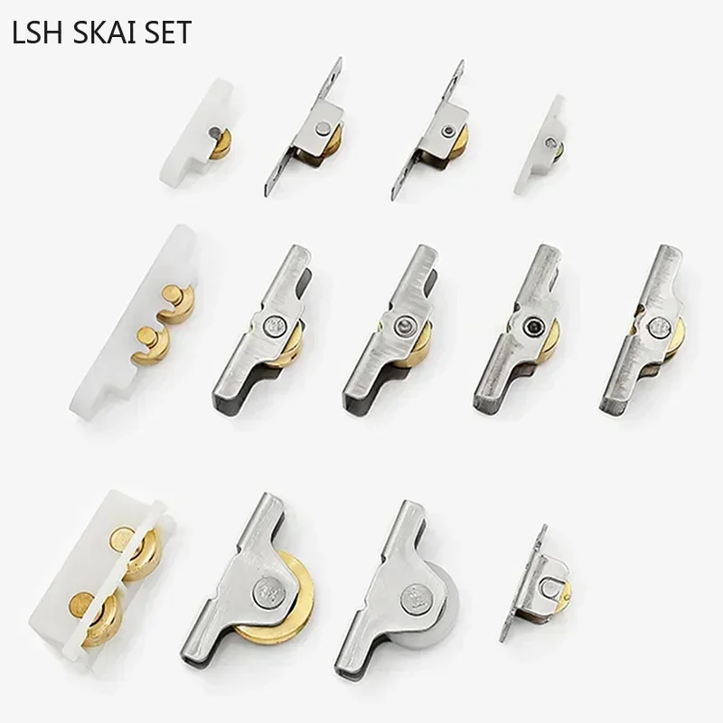 10pcs Gauze Window Track Roller Anti Mosquito Net Window Accessories Sliding Door Wheels Rollers Track Pulley Door Hardware