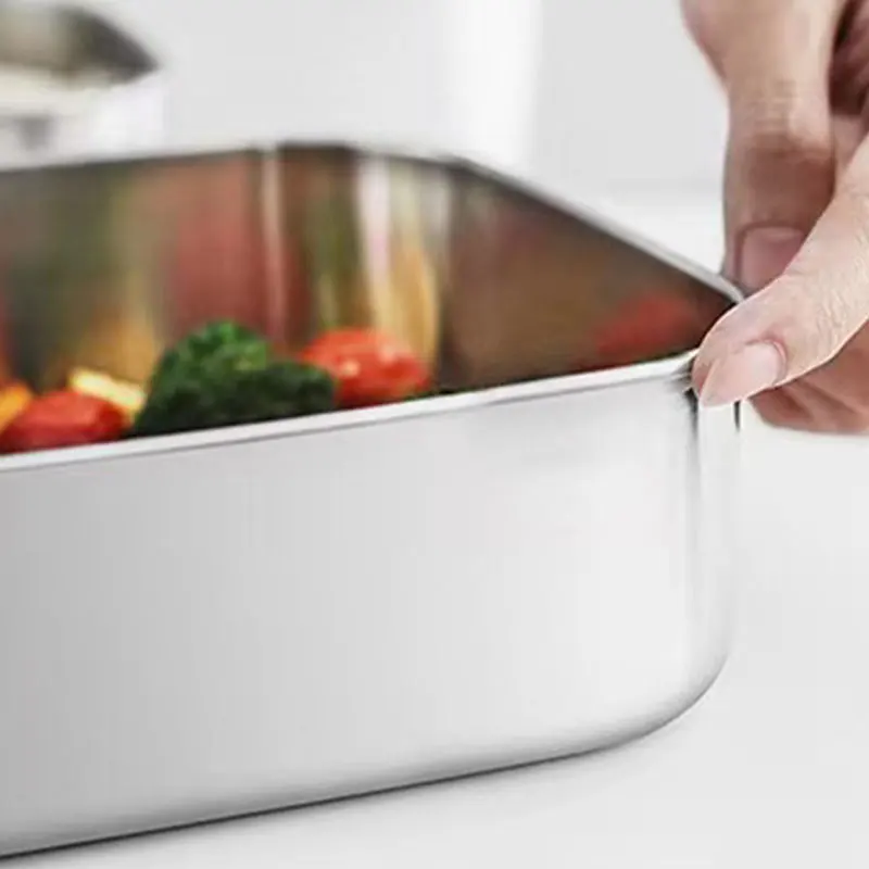 Separate Bento Lunch Box 304 Stainless Steel Lunch Box Baby Child Student Outdoor Camping Picnic Bento Box Tableware Sealed Box - 6
