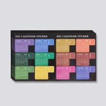 

2022 Schedule Book Multi-function Convenient Use Independent Colored Note Index Time Management Planner Diary Binder