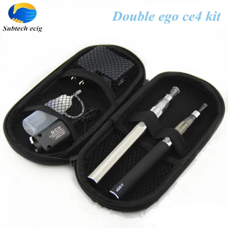 

Double EGO CE4 Vape Pen Smoke Kits 2 Ego-T 1100mah Ecig Batteries 2 CE4 Atomizers E cigarettes Vaper Vaporizer Shisha Hookah Pen