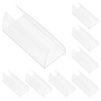 30 Pcs Shelf Label Holder Price Tag Display Transparent Supermarket Retail Holders Magnetic Pvc Adhesive Labels 2