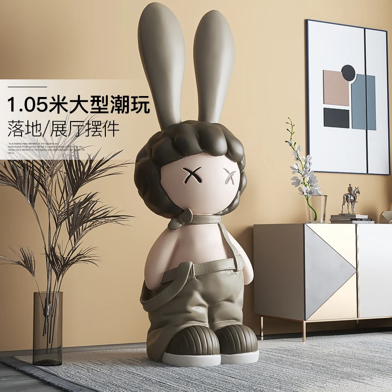 

Rabbit Doll Welcome Living Room Large Floor Ornaments TV Cabinet next to Decoration Housewarming Gifts