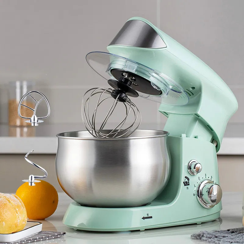 

3.5L Stainless Steel Bowl Electric Stand Food Mixer Cream Blender Knead Dough Cake Bread Chef Machine Whisk Eggs Beater EU