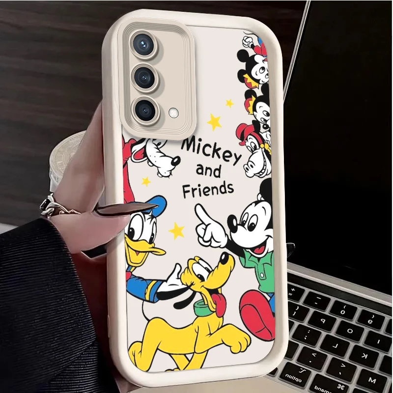 Animazione Mickey Minnie Daisy Per Reno X5 X3 10 8T 7Z 6 5 Pro Plus Pro 4G 5G Eye Ladder Custodia Per Telefono