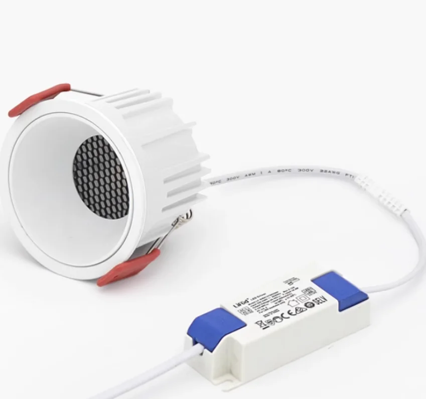 Recessed Led Downlight 7W 9W 12W 15W 20W 24W 110V 220V Bulb Ceiling Deep Anti-glare Indoor Spot Lighting
