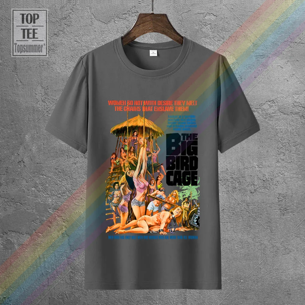 T Shirt The Big Bird Cage Exploitation B Movie Porn Porno Vintage Pam Grier  Sexy Print T-shirt Men Summer - T-shirts - AliExpress