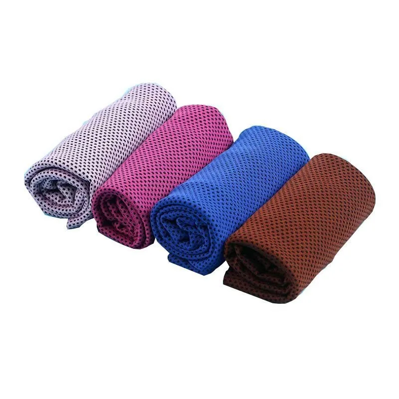 1PC Outdoor Exercise Cool Towel Handling Work Wipe Sweat Quick Drying Polyester Soft Breathable Sports Towel for Outdoor