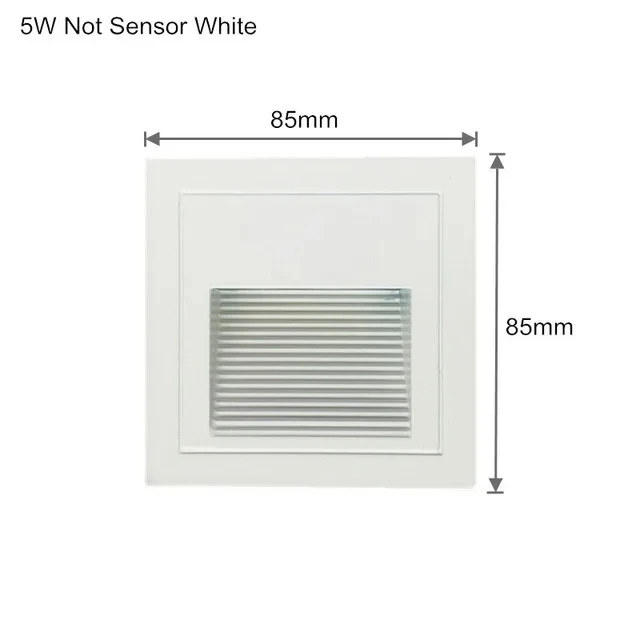 야외 LED 계단 및 계단 조명, 홈 조경 통로 계단 정원 마당 풋라이트, 방수 매입형 벽 코너 램프, 5W