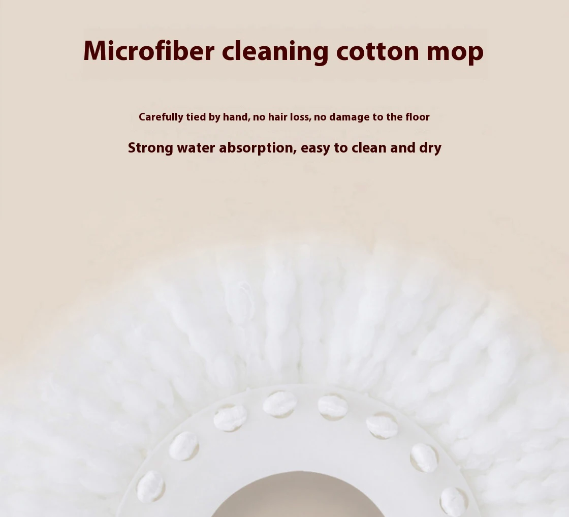 Neue abnehmbare Doppeleimer-Mopp-Spin-Mopp-Eimer-Sets 360°-Drehmopp für die Bodenreinigung Wiederverwendbare Mikrofaserköpfe Home Lazy Mop_voghion.com