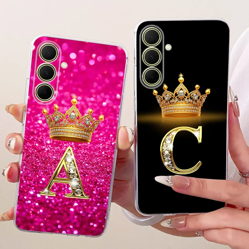 Luxury Crown Letters Soft Silicone Phone Case Bumper