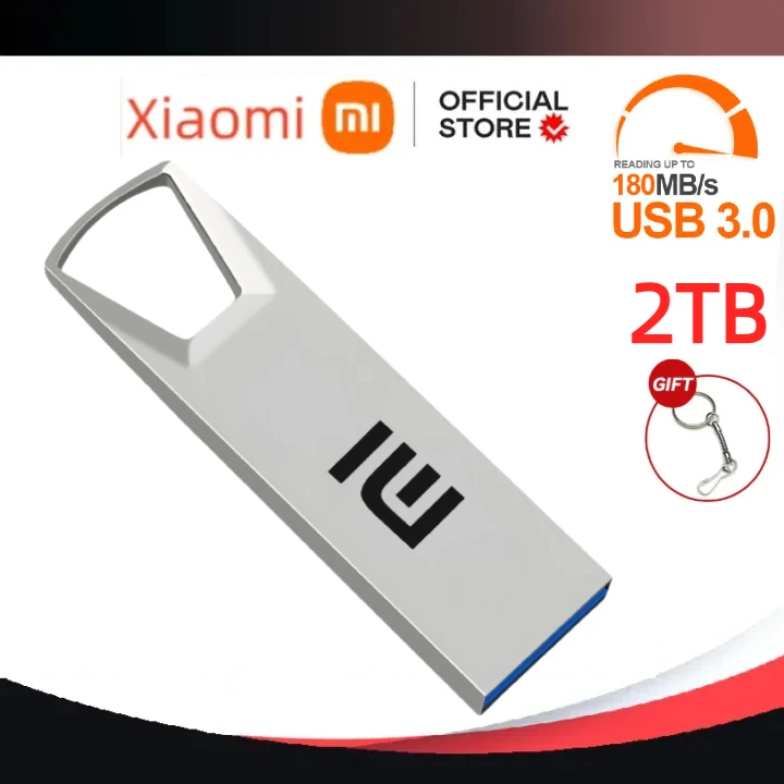 

Высокоскоростной флеш-накопитель Xiaomi 2 ТБ, 1 ТБ, 128 ГБ, 512 ГБ, водонепроницаемый флеш-накопитель, 256 ГБ, металлическая Флешка Usb 3,0
