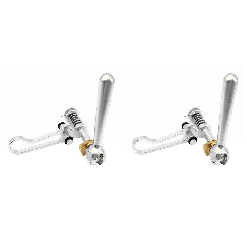 HOES-2X Titanium Axle Bike Seatpost Clamp For Brompton Folding Bike Bicycle Seat Post Quick Release Clamp For 3SIXTY Silver