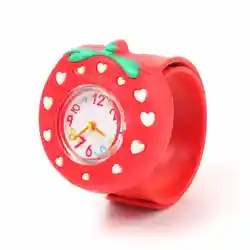3D Cartoon Quartz Children's Wrist Watch - Fun & Stylish Gift (Strawberry)