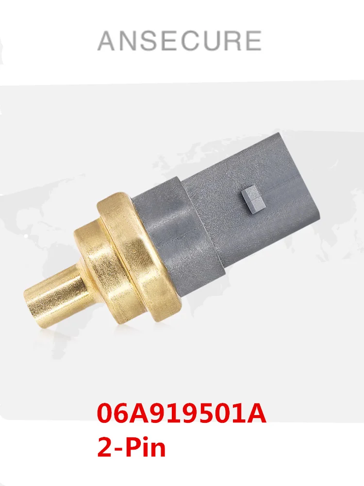 2-Pin Engine Coolant Water Temperature Sensor Original For Audi A1 A3 A4 B8 B9 A5 S5 A6 C6 C7 A8 D3 D4 Q2 Q3 Q5 Q7 TT 06A919501A