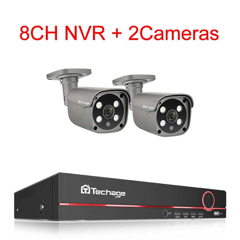 8CH 2 Bullet Camera