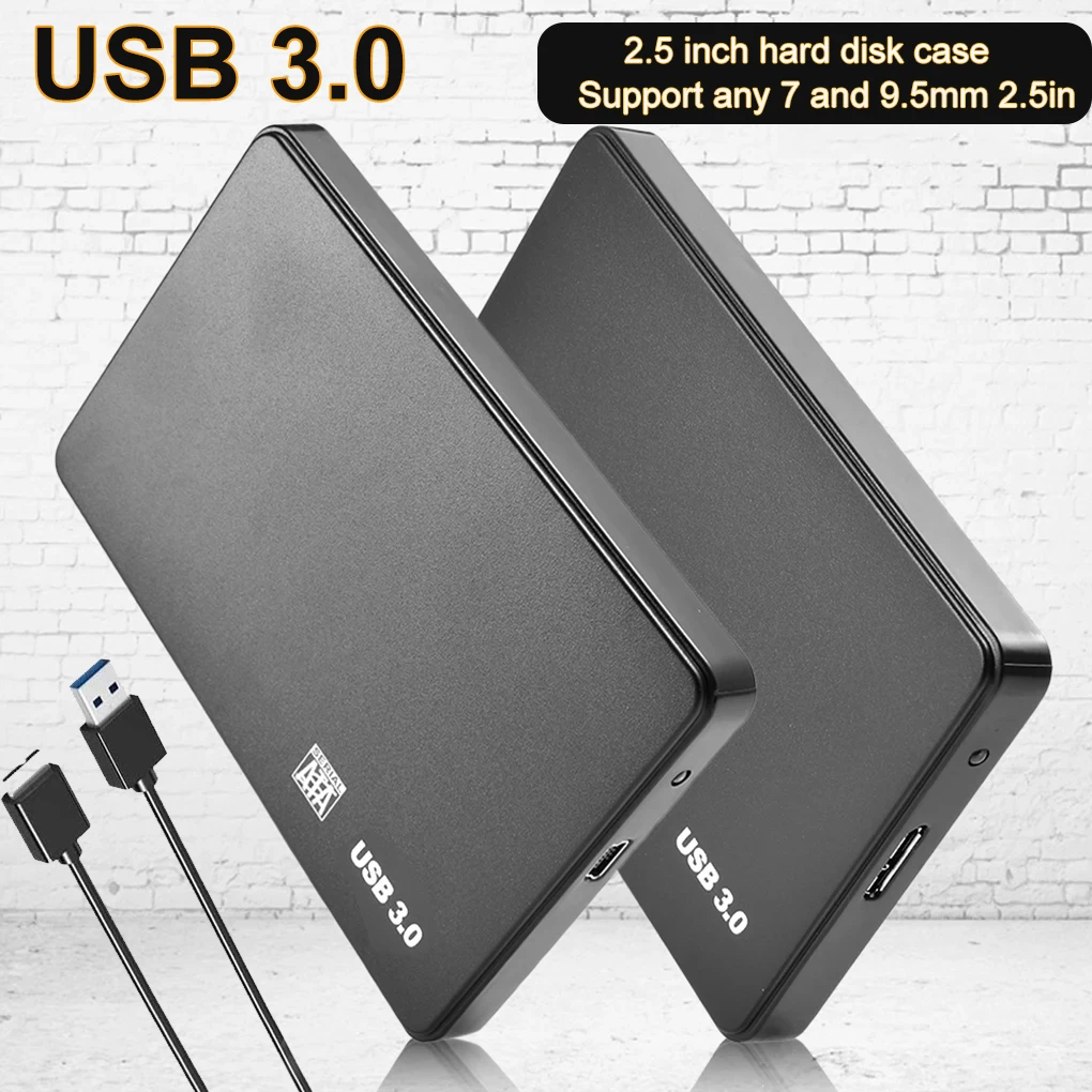 USB 3.0 To 2.5 Inch Hard Drive Case SATA HDD SSD Enclosure 5Gbps External Hard Drive Disk Box for PC Laptop Smartphone PC Laptop