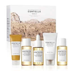 Korean Centella Skincare Travel Set - 5 - Piece Mini Daily Essentials Gift Pack (5pcs 1 box)