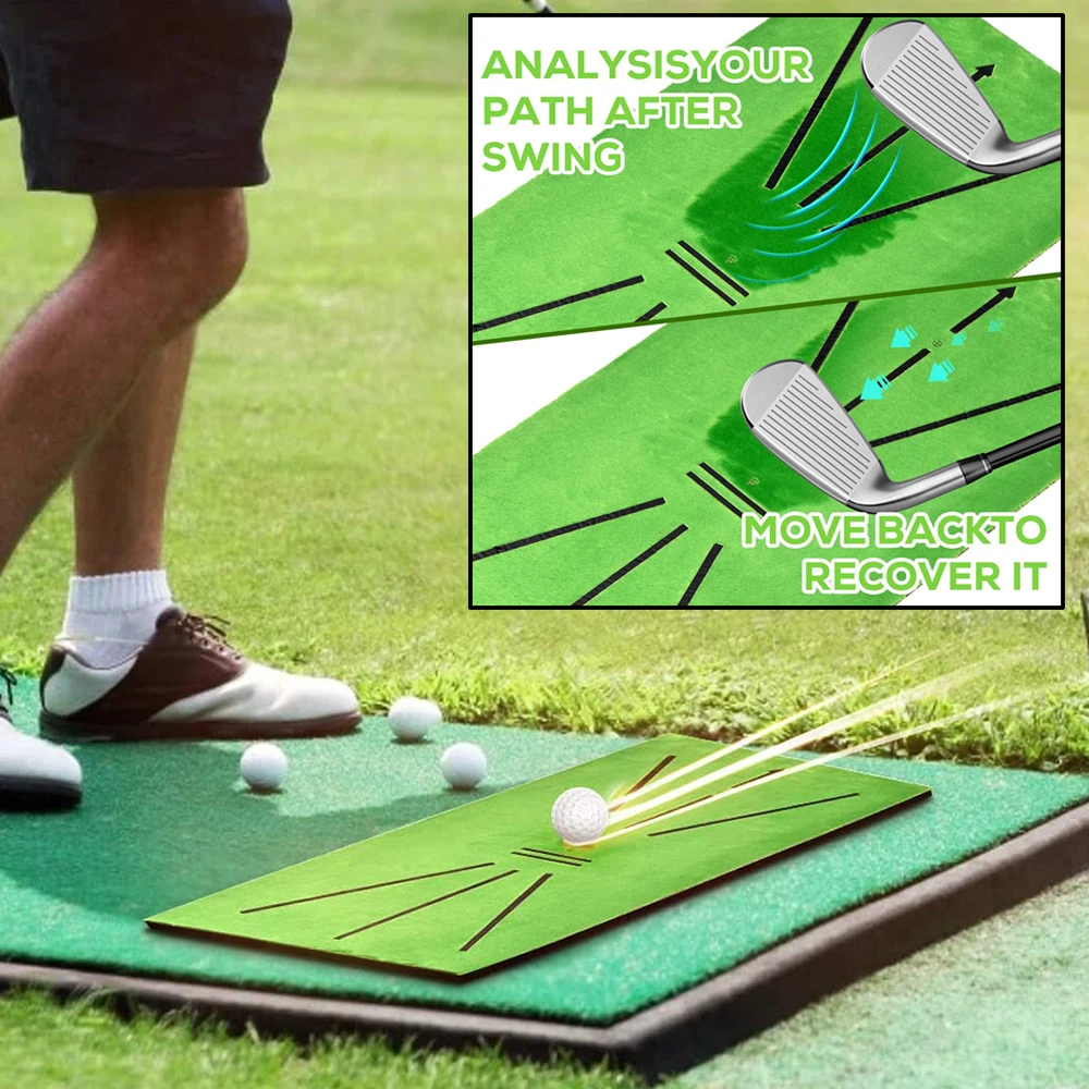 Golf Swing Training Mat with Directional Tracking 6