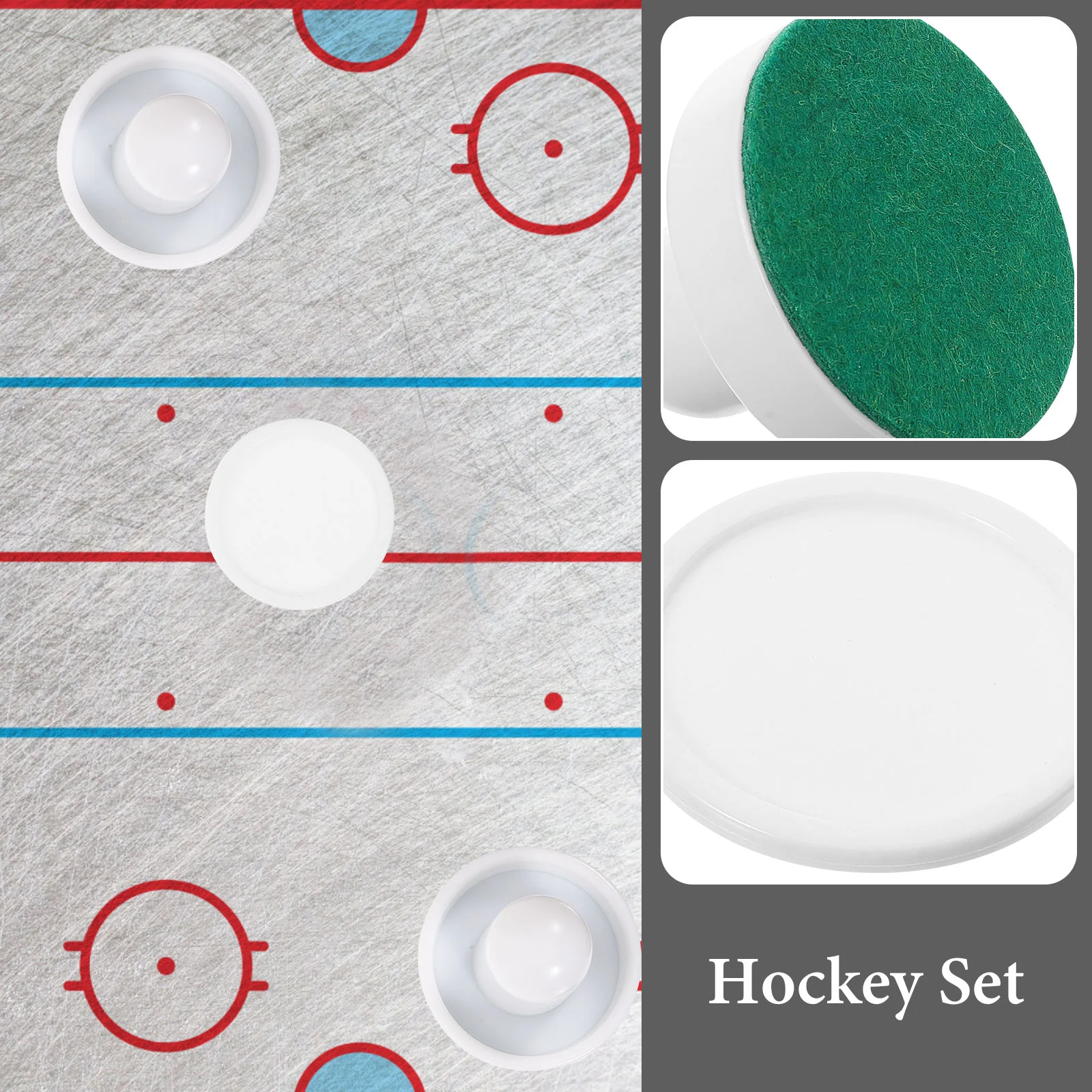 Two 60Mm White Four White Balls Air Hockey Set Paddles Ice Replacement Parts Tabletop Accessories Game Supplies