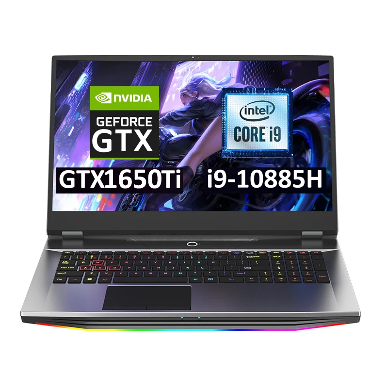 

High Speed Big Screen Gamer 17.3 inch Black Notebook Core i7 i9 Gaming Laptop Computer