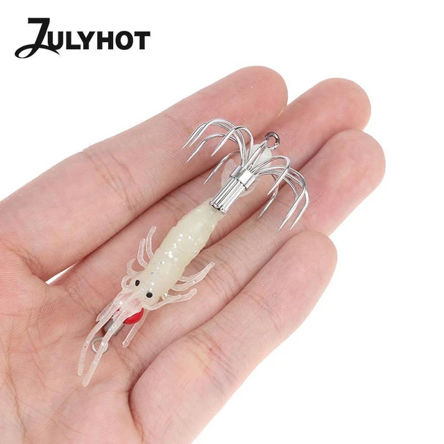 FIshing Luminous Squid Jigs Octopus Squid Jig Umbrella Hooks Cuttlefish  Fishing Lure For Sea Fishing Feeder Fishing Accessory - AliExpress