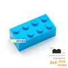 80pcs Bulk Building Blocks Thick Figures Bricks 2x4 Dots Educational Creative Size Compatible With 3001 Plastic Toy for Children 2