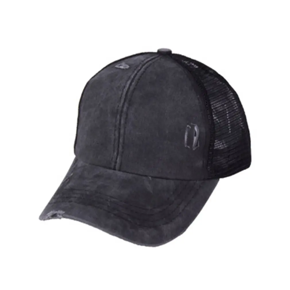 

Outdoor Cap Horsetail Baseball Cap Breathable Sports Cap Sunscreen Adjustable Sun Hat For Men And Women