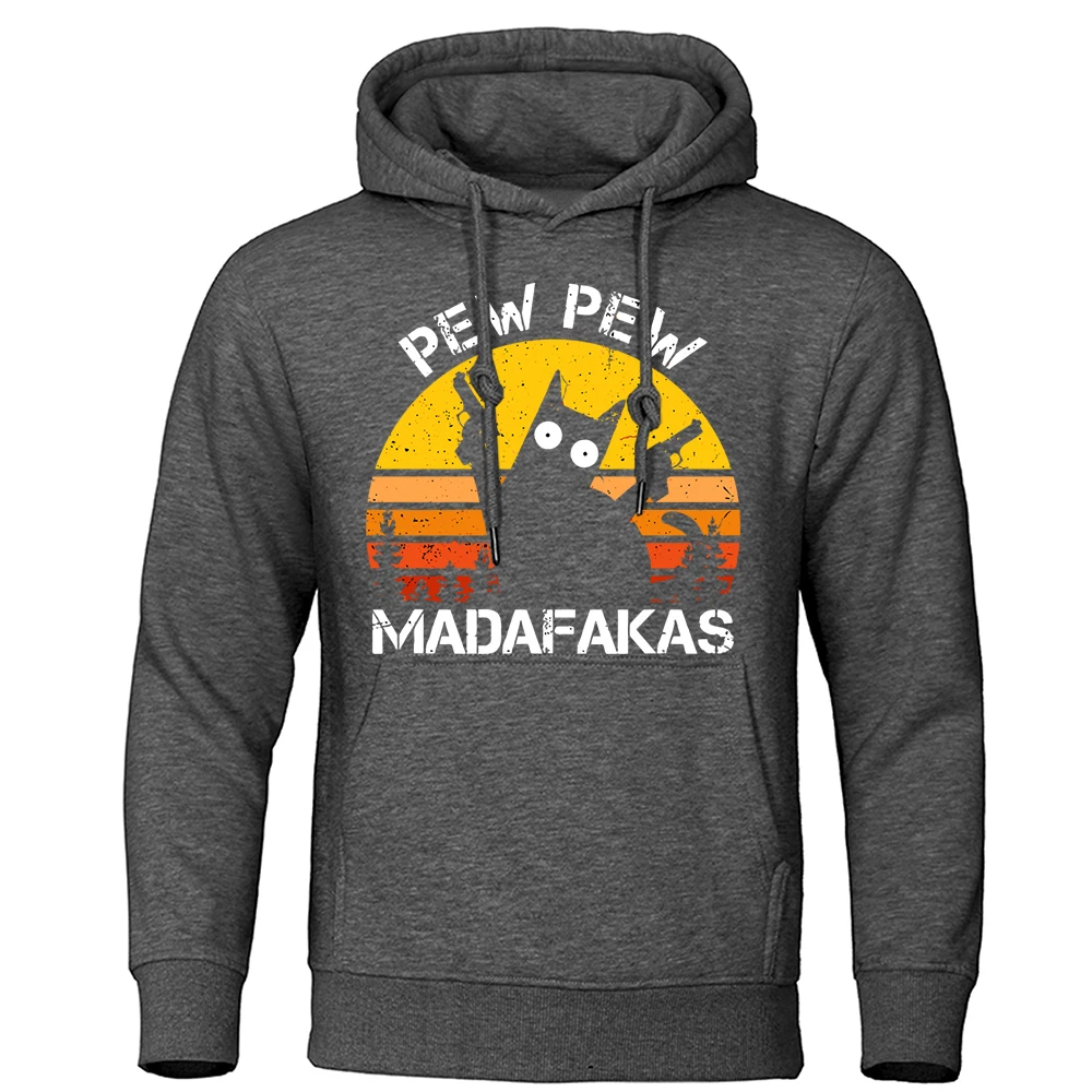 Pew Pew Madafakas Cat With Two Guns Print Tshirt Cotton O-Neck T Shirts Men Hip Hop High Quality Top Sport Summer Tshirts Male 4