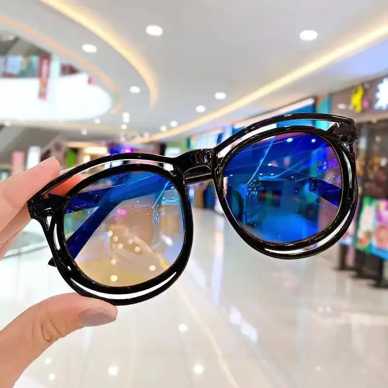 New Fashion Kids Sunglasses Square Children Sunglasses Boy Girl Stylish Goggles Baby Student Eyeglasses Party Eyewear_voghion.com