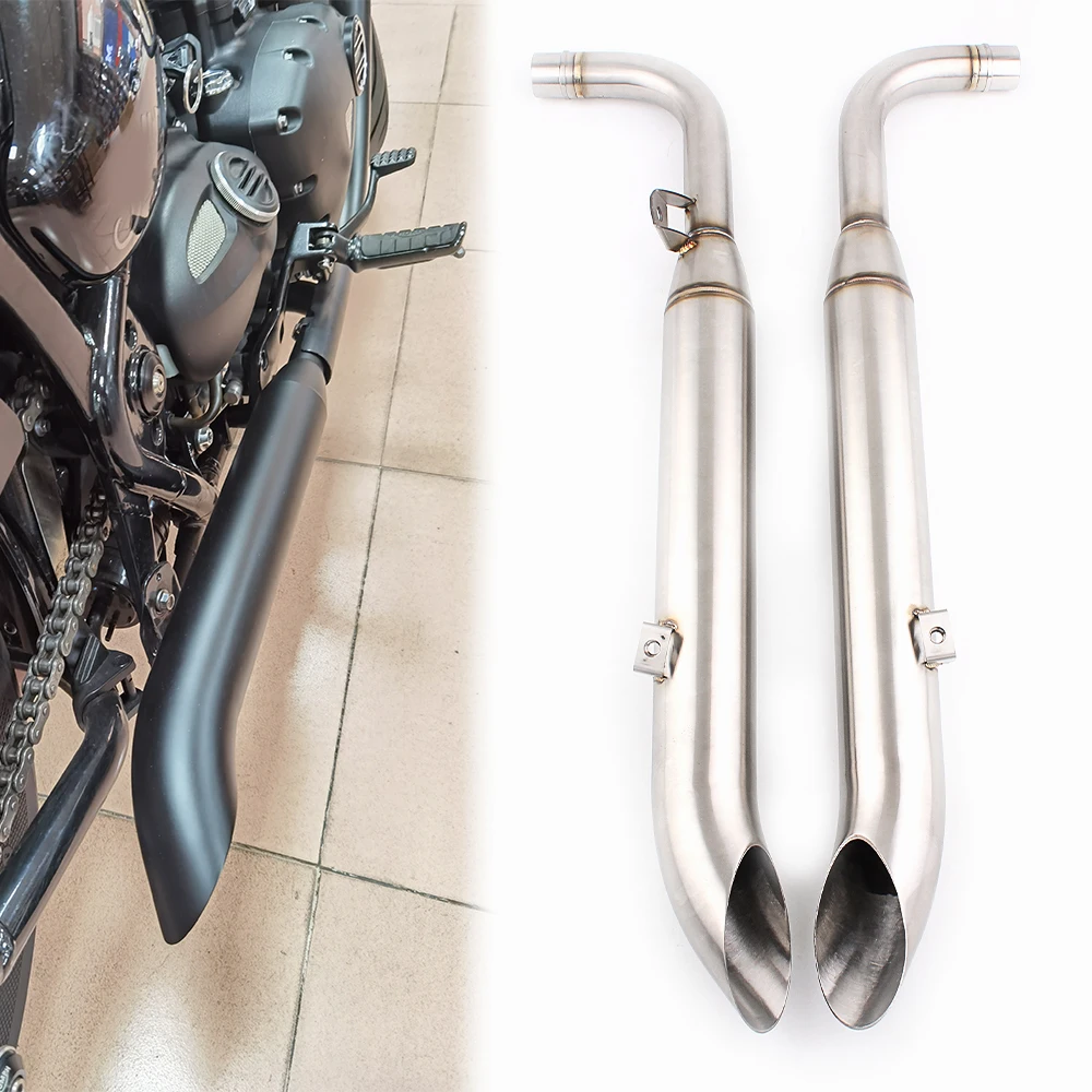 

Chrome motorcycle exhaust muffler guard heat shield cover For Triumph Bonnieville Bobber T100 T1200