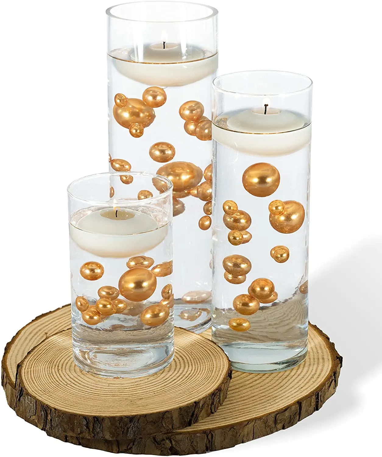 Vase flottant de perles sans trou, décoration de Table de mariage
