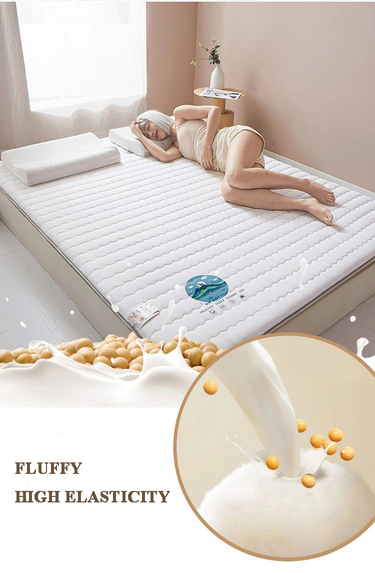 Description Picture 5 of itemSoy Fiber Non-Slip Thickened Bed Mattress Single Double Beds King Size for Home Hotel Dormitory Comfortable Sleeping Cushion